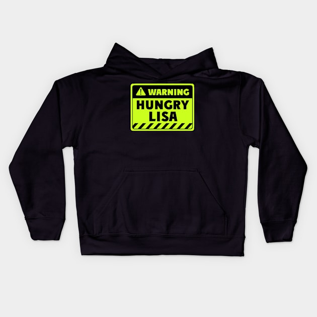 hungry Lisa Kids Hoodie by EriEri